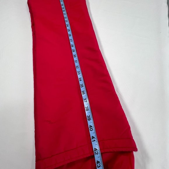 Vintage 80s‎ FERA Ski Bib Snow Suit Pants Stretch Red Apres Retro Mens ML 34R - Picture 16 of 16